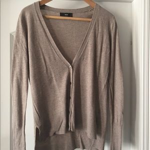 Mossimo Cream Tan V-Neck Cardigan Small